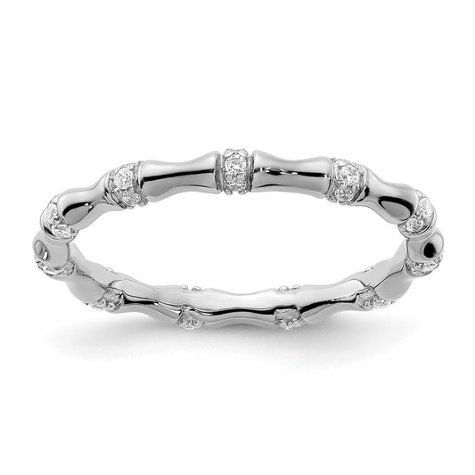 1/5 carat Diamond Fancy Bamboo Band - WBC