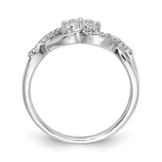 2-Stone 1/4 carat Diamond Fancy Ring - WBC