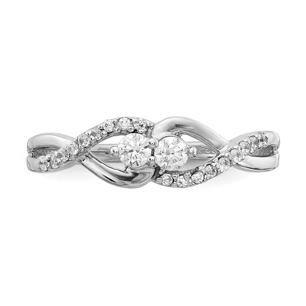 2-Stone 1/4 carat Diamond Fancy Ring - WBC