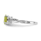 7x5 Oval August/Peridot and Diamond Ring - WBC