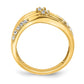 1/3 carat Diamond 3-row Wavy Ring - WBC