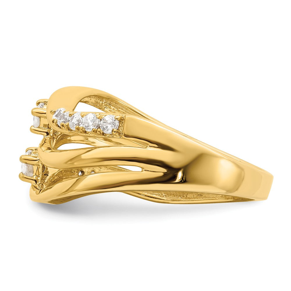 1/3 carat Diamond 3-row Wavy Ring - WBC