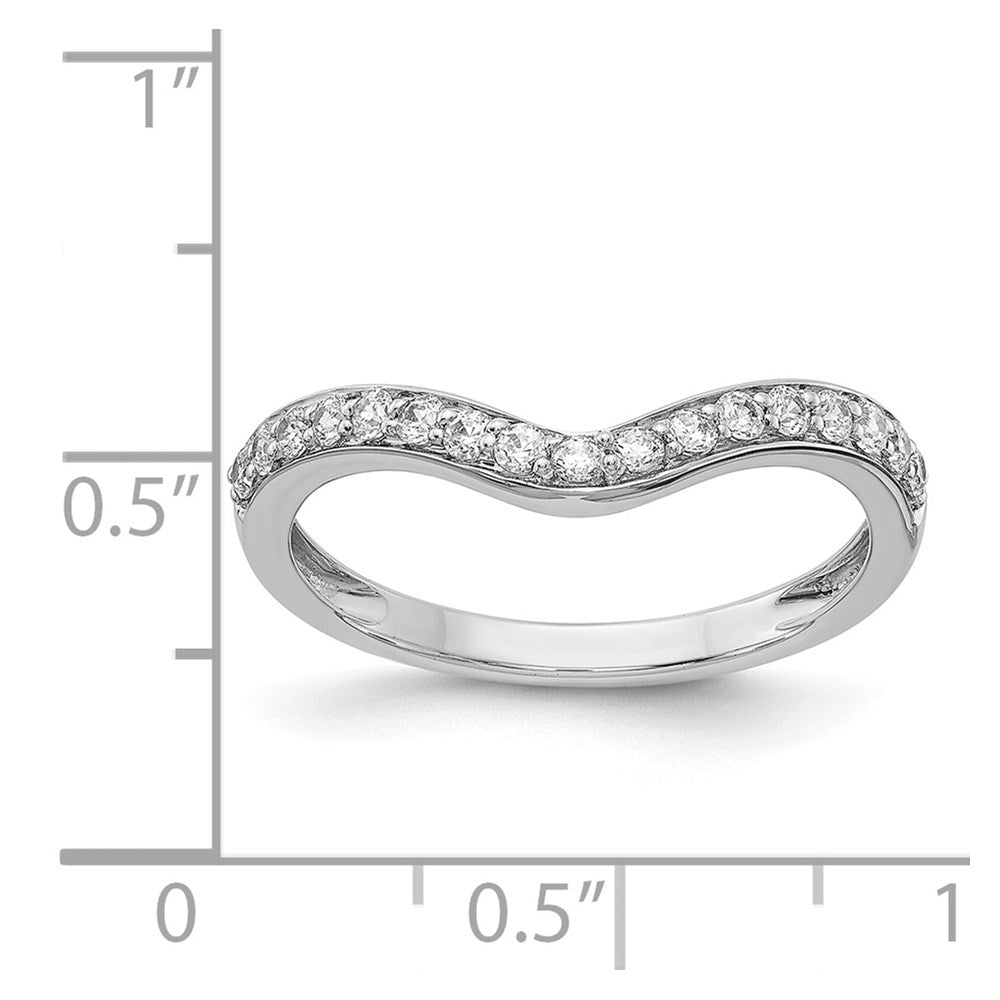1/3 carat Diamond Curved Ring Guard - WBC