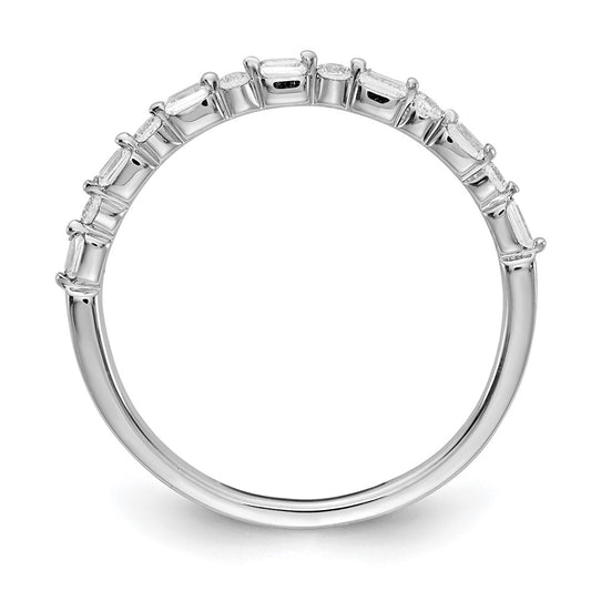 1/6 carat Round and Baguette Diamond Fancy Band - WBC