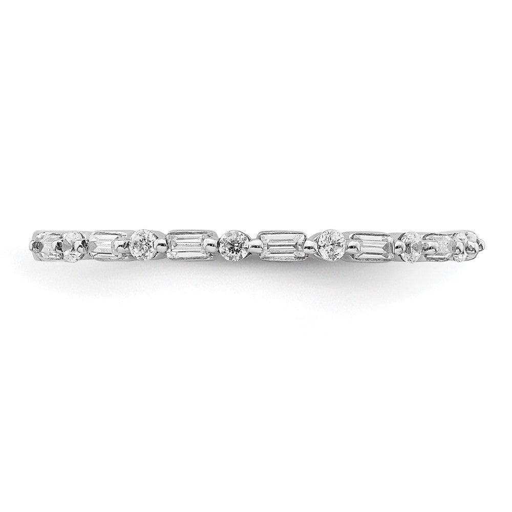 1/6 carat Round and Baguette Diamond Fancy Band - WBC