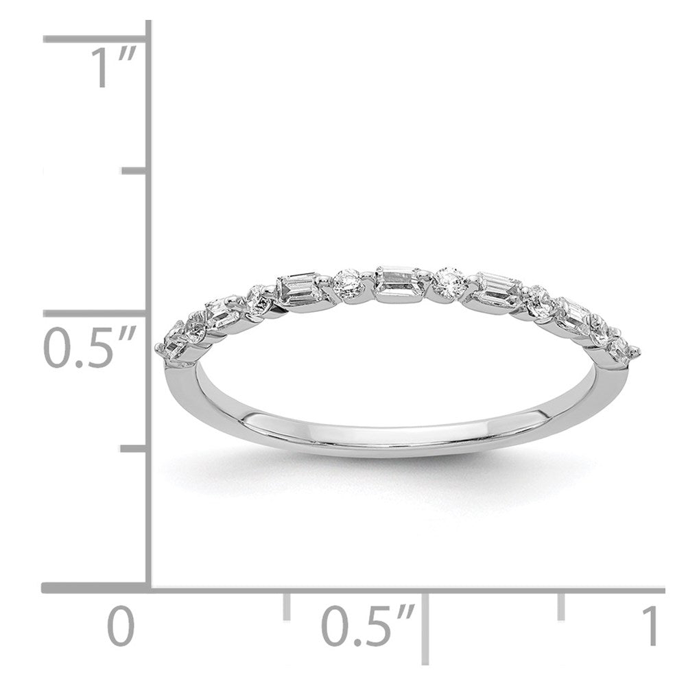1/6 carat Round and Baguette Diamond Fancy Band - WBC