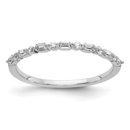 1/6 carat Round and Baguette Diamond Fancy Band - WBC