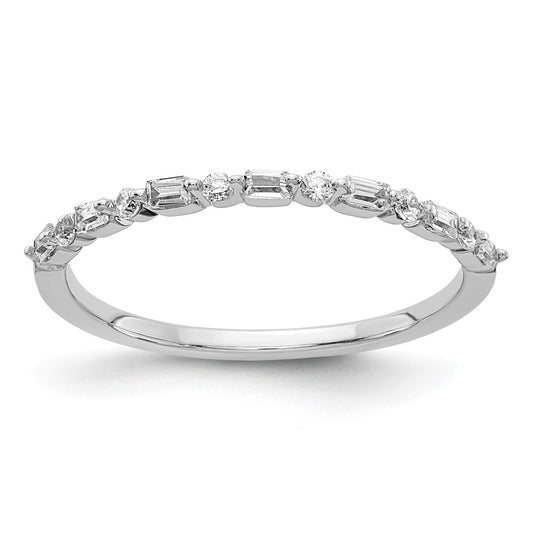 1/6 carat Round and Baguette Diamond Fancy Band - WBC