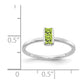Two- Princess-cut Peridot Ring - WBC
