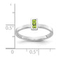 Baguette Bezel-set Peridot Ring - WBC