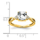 Cushion Checkerboard April/ Topaz and Diamond Ring - WBC