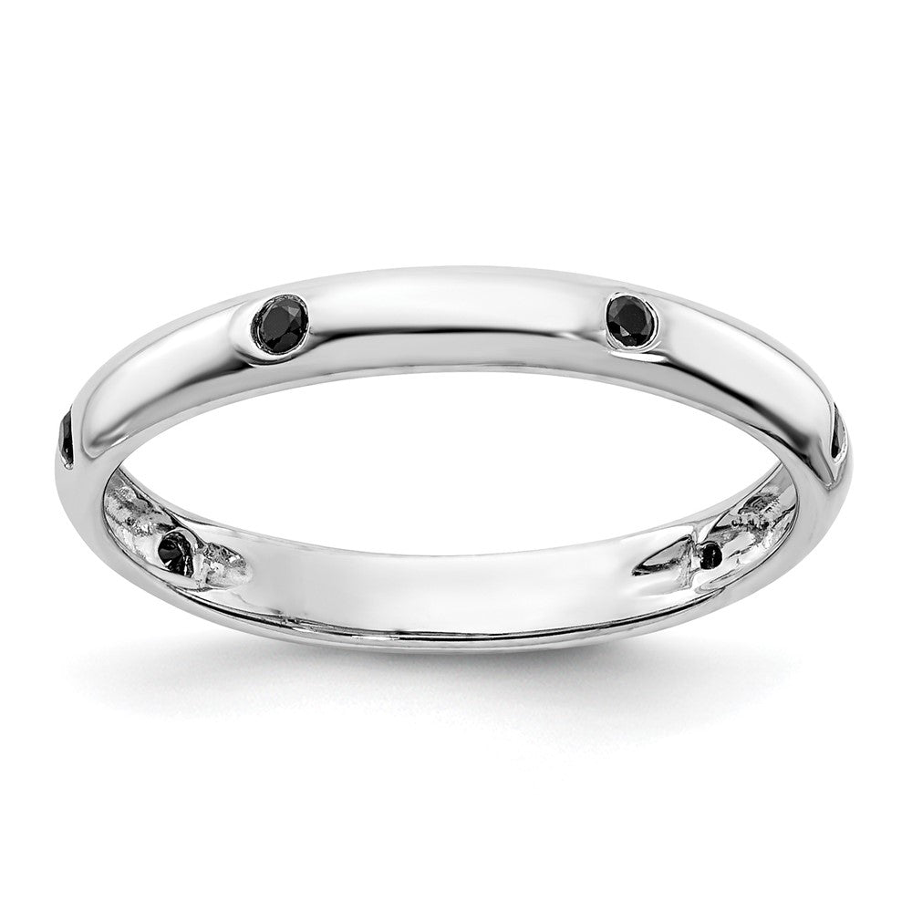 6-stone 1/10 carat Black Diamond Band - WBC