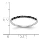 1/8 carat Black Diamond Band - WBC
