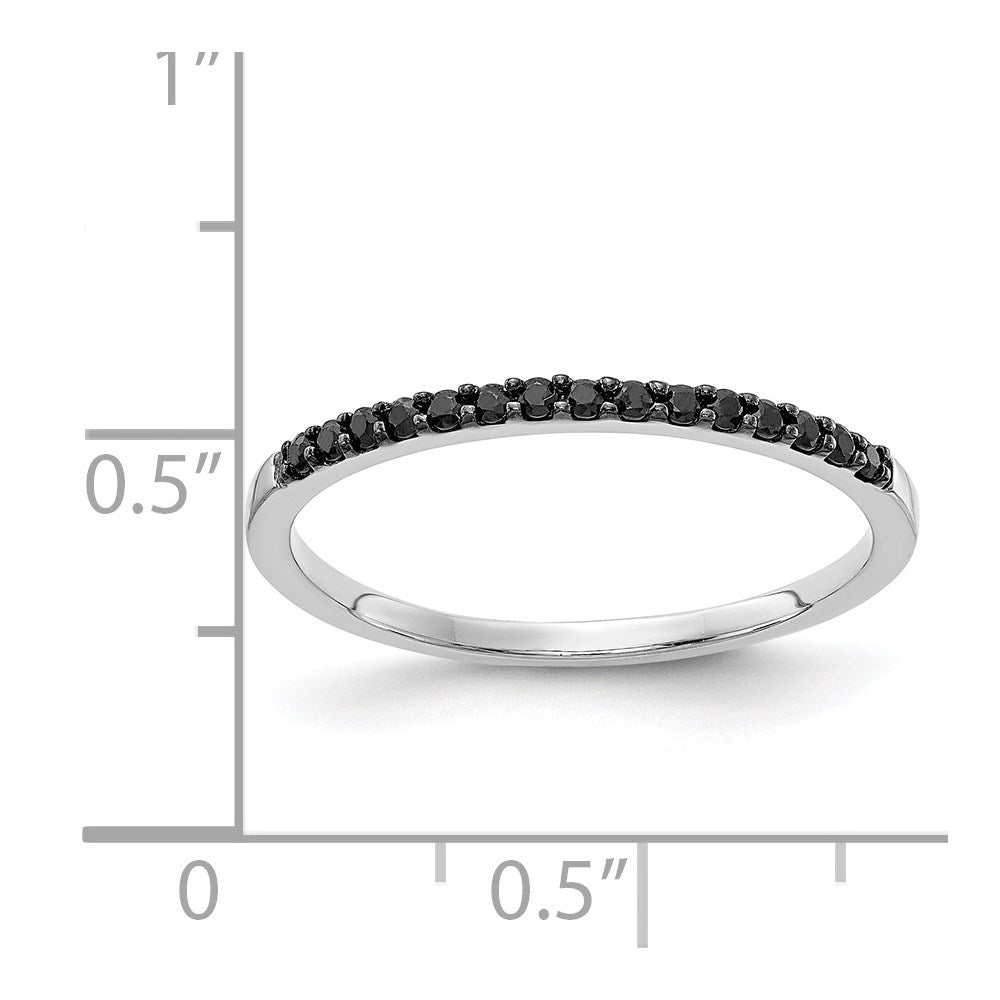 1/8 carat Black Diamond Band - WBC