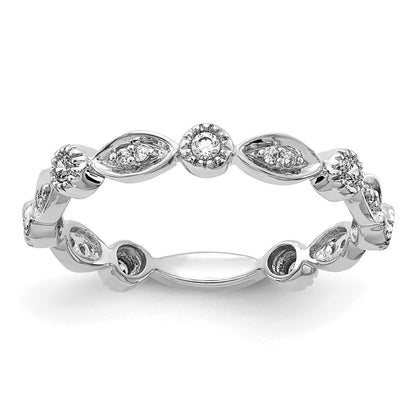 1/5 carat Diamond Fancy Band - WBC