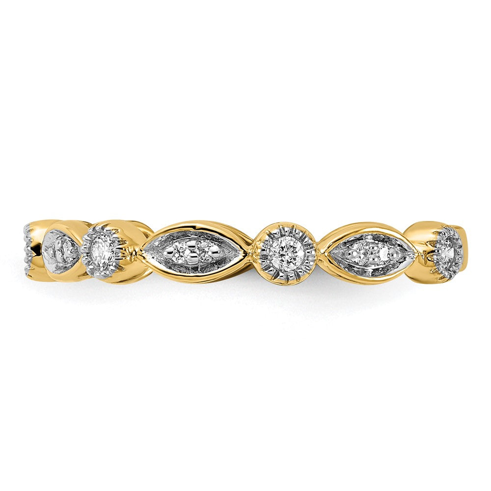 1/5 carat Diamond Fancy Band - WBC
