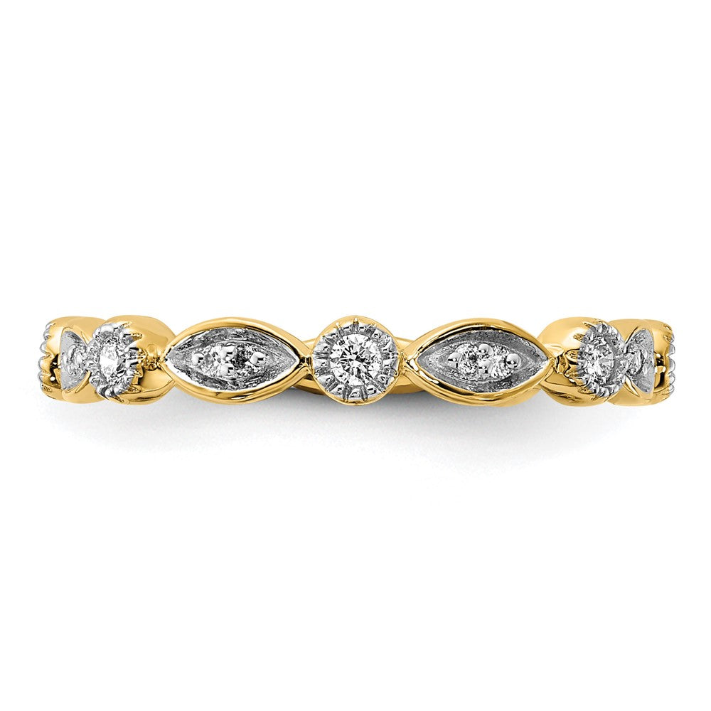 1/5 carat Diamond Fancy Band - WBC