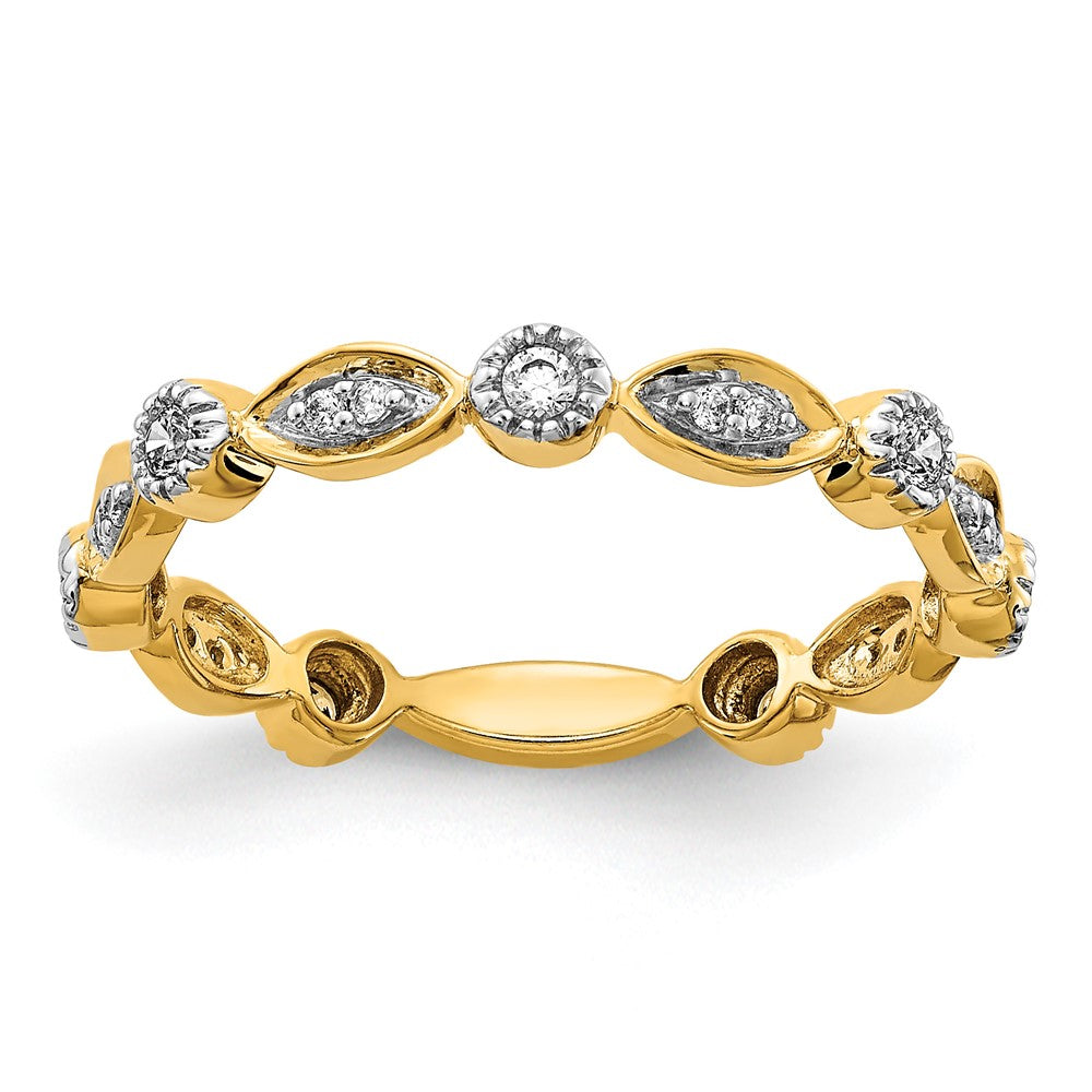 1/5 carat Diamond Fancy Band - WBC