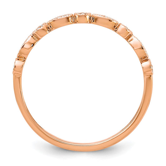 1/20 carat Diamond Fancy Band - WBC