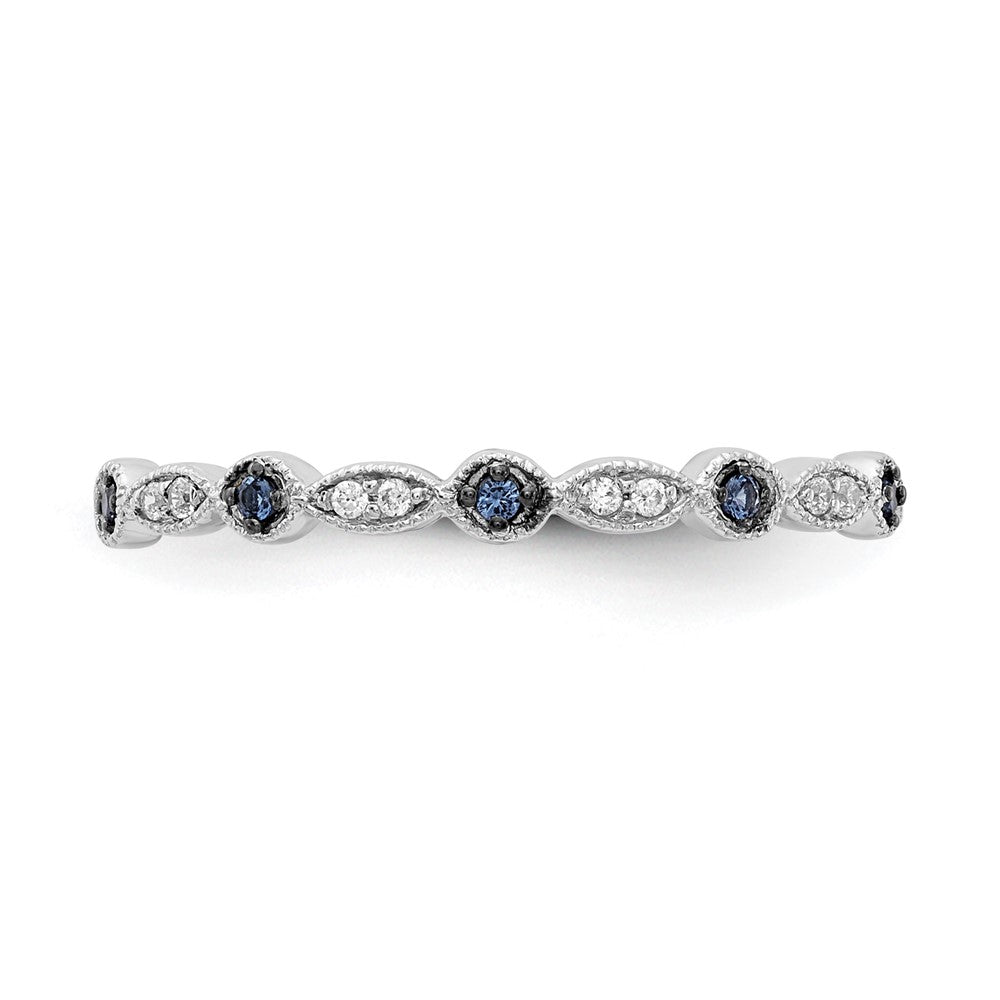 1/20 carat Blue and Diamond Fancy Band - WBC