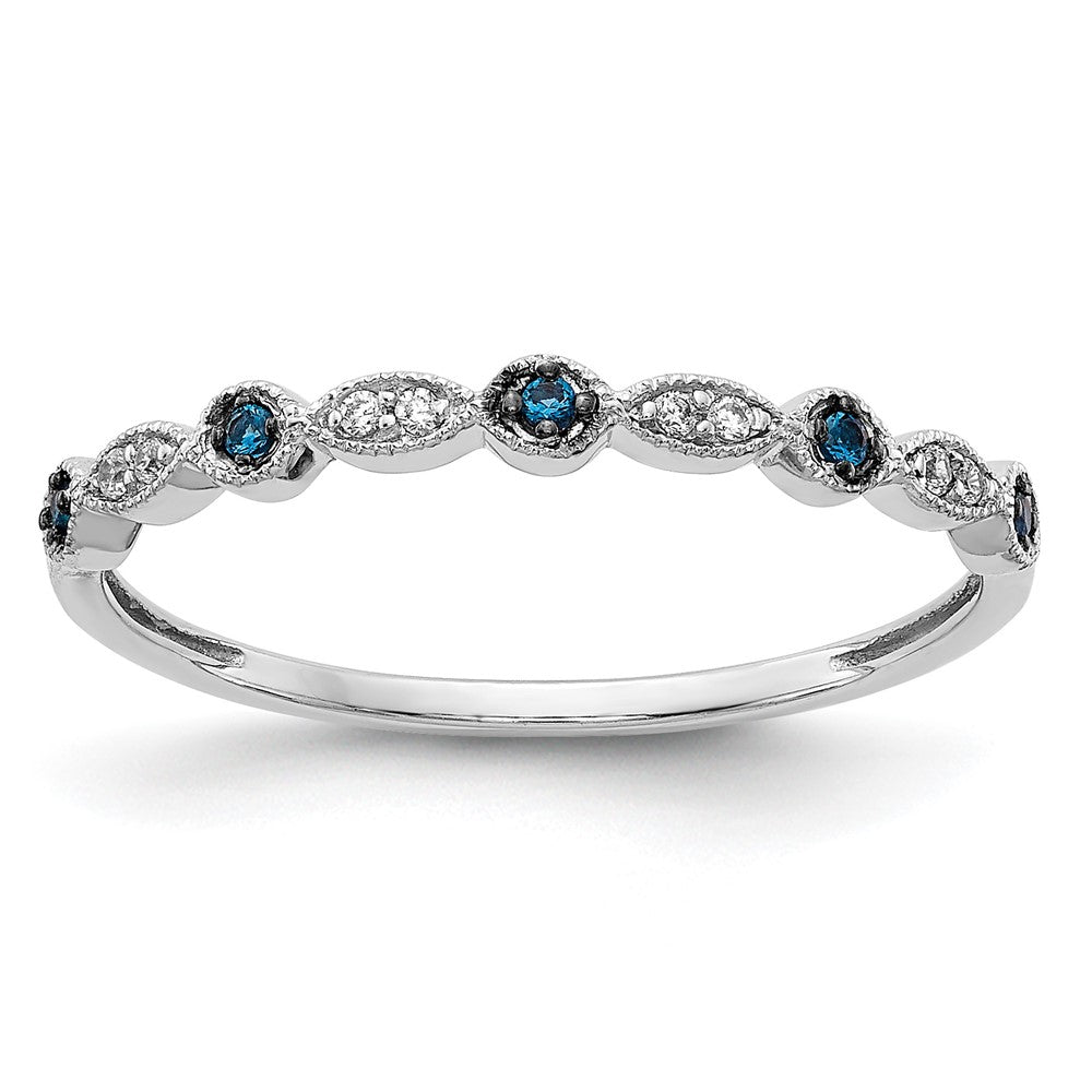 1/20 carat Blue and Diamond Fancy Band - WBC