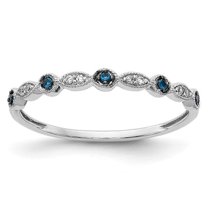 1/20 carat Blue and Diamond Fancy Band - WBC
