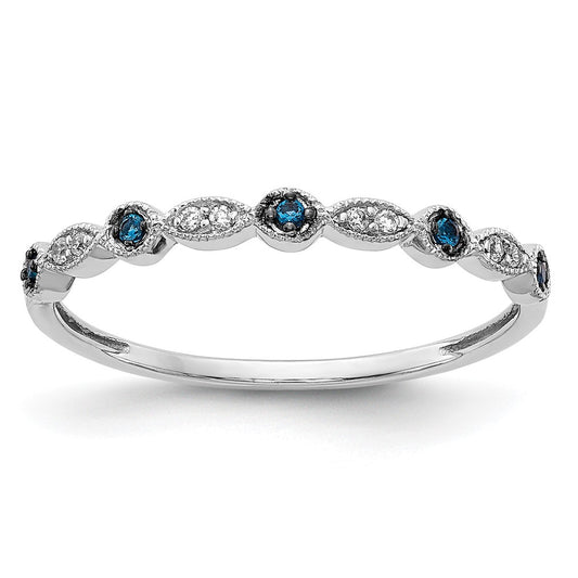 1/20 carat Blue and Diamond Fancy Band - WBC