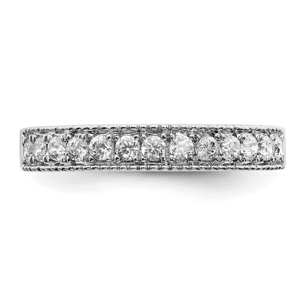 3/8 carat Diamond Beaded Edge Band - WBC