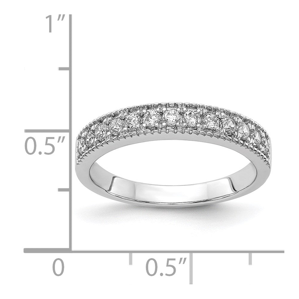 3/8 carat Diamond Beaded Edge Band - WBC