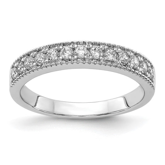 3/8 carat Diamond Beaded Edge Band - WBC