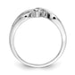 14kt Polished 1/10 carat Diamond Bypass Ring - WBC