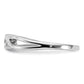 14kt Polished 1/10 carat Diamond Bypass Ring - WBC