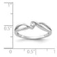 14kt Polished 1/10 carat Diamond Bypass Ring - WBC