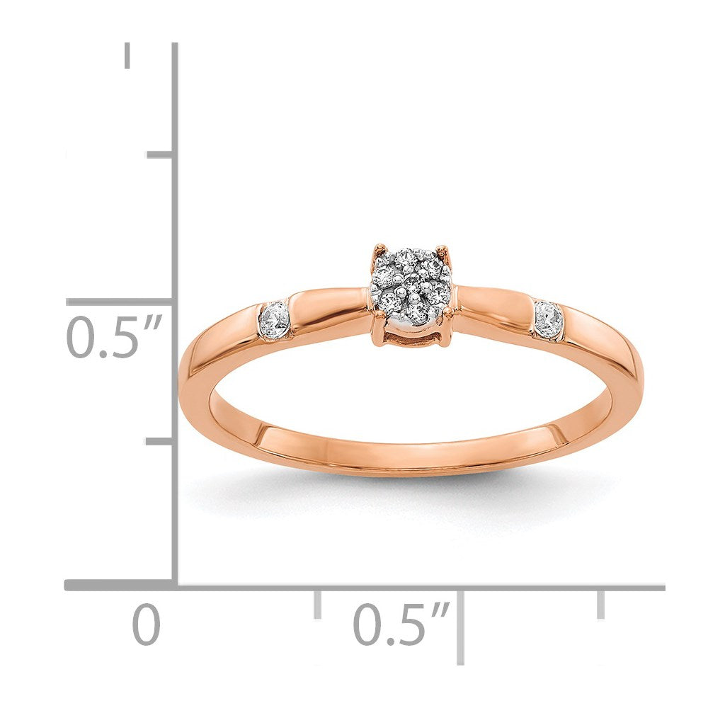 1/15 carat Diamond Cluster Ring - WBC