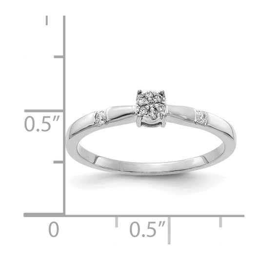 1/15 carat Diamond Cluster Ring - WBC