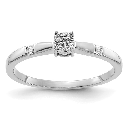 1/15 carat Diamond Cluster Ring - WBC