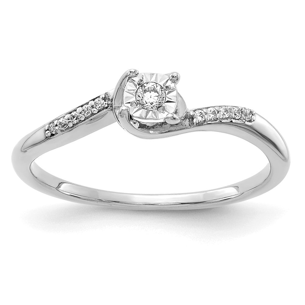 1/15 carat Diamond Bypass Ring - WBC
