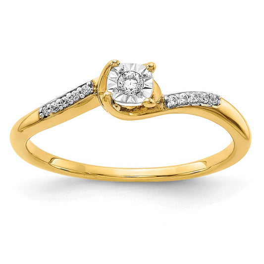 1/15 carat Diamond Bypass Ring - WBC