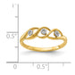 Polished 1/15 carat Diamond Wave Ring - WBC
