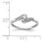 1/6 carat Diamond Bypass Ring - WBC
