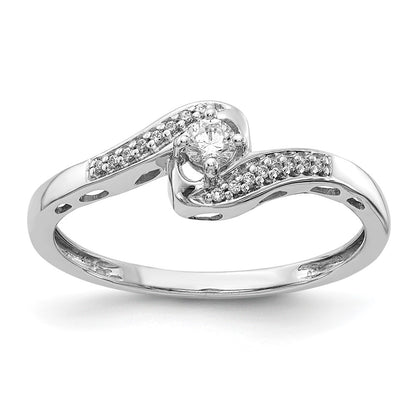 1/6 carat Diamond Bypass Ring - WBC