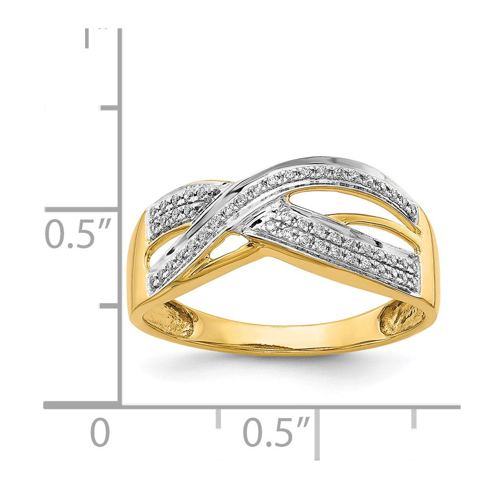 Polished 1/6 carat Diamond Ring - WBC