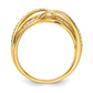 Polished 1/4 carat Diamond Woven Ring - WBC
