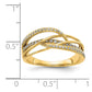 Polished 1/4 carat Diamond Woven Ring - WBC