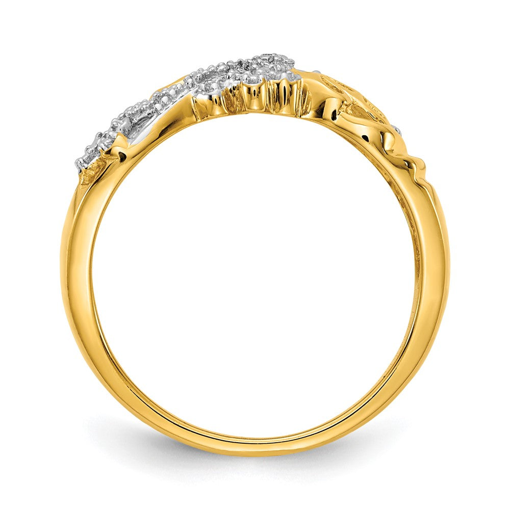 and Rhodium Diamond Dragonfly Ring - WBC
