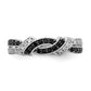 with Black Rhodium 1/4 carat and Black Diamond Swirl Ring - WBC