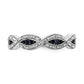 1/6 carat and Blue Diamond Twist Ring - WBC