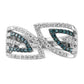 1/2 carat Blue and Diamond Fancy Bypass Ring - WBC