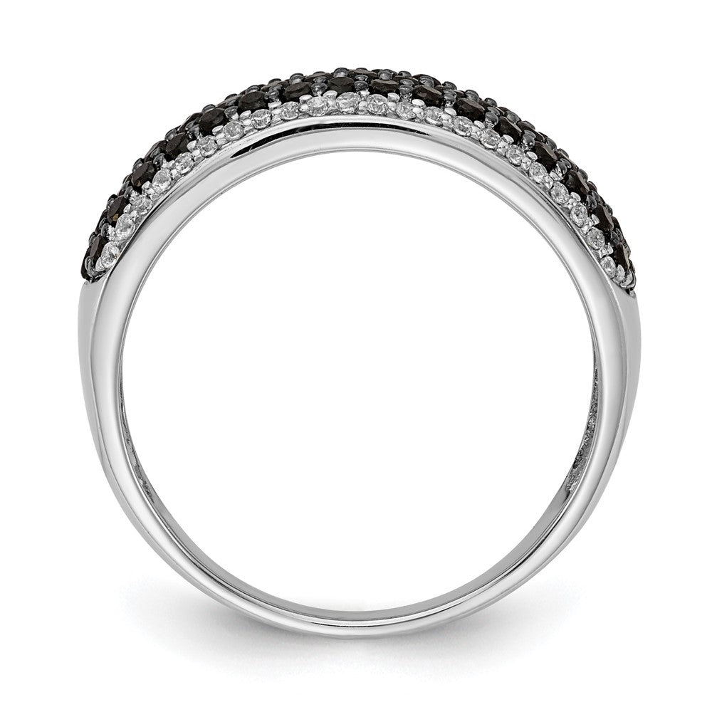 7/8 carat and Black Diamond Pave Band Ring - WBC