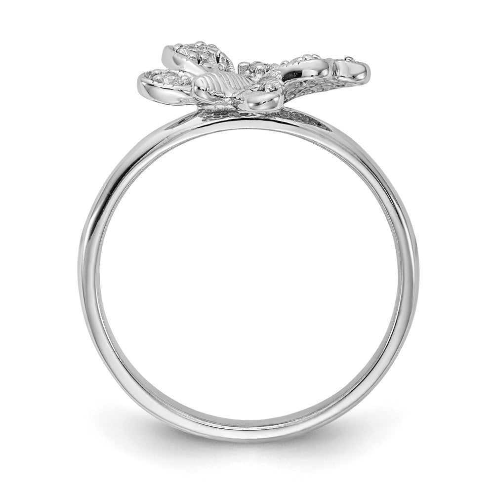 1/10 carat AA Diamond Butterfly Ring - WBC